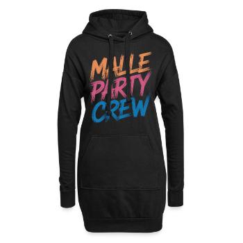 Malle Party Crew - Hoodie-Kleid - Schwarz - Vorne