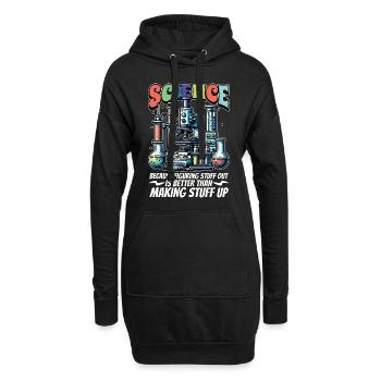 STEM Teacher Science Because Figuring Technology - Hoodie-Kleid - Schwarz - Vorne