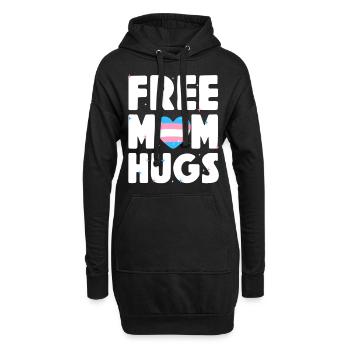 Fierté LGBT transgenre - Sweat-shirt à capuche long Femme - noir - Devant