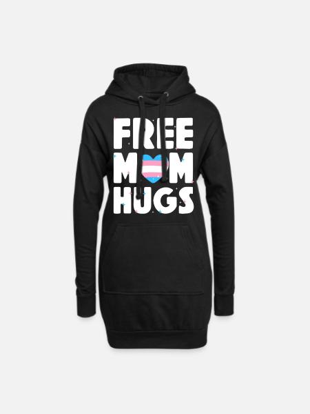 Transgender Trans LGBT Pride - Hoodie-Kleid - Schwarz