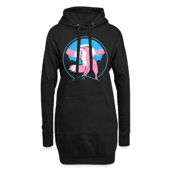 Transgender Trans LGBT Pride - Hoodie-Kleid - Schwarz - Vorne
