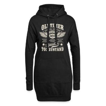 Oldtimer Baujahr 1959 - Geburtstag - Geschenk - Hoodie-Kleid - Schwarz - Vorne
