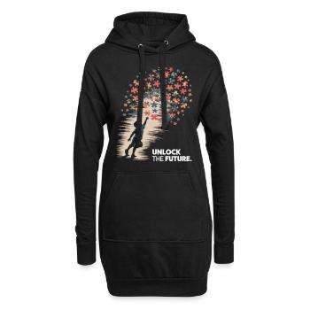 Comprendre l’autisme – Espoir et casse-tête - Sweat-shirt à capuche long Femme - noir - Devant