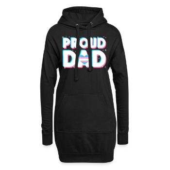 Transgender Trans LGBT Pride - Hoodie-Kleid - Schwarz - Vorne