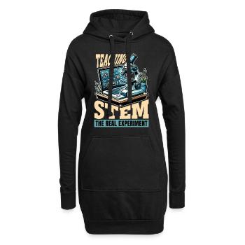 STEM Teacher Teaching STEM The Real Data Analysis - Hoodie-Kleid - Schwarz - Vorne
