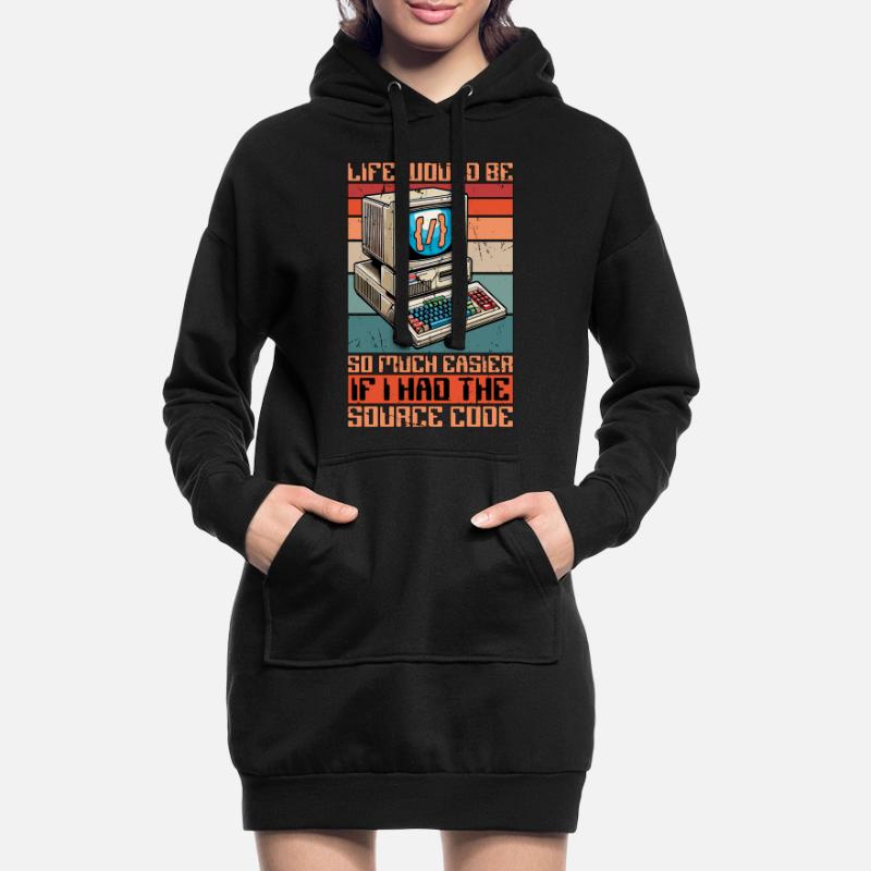 La vie de codeur serait tellement plus facile pour les développeurs Web Sweat-shirt à capuche long Femme