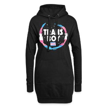 Transgender Trans LGBT Pride - Hoodie-Kleid - Schwarz - Vorne