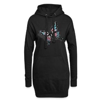 Transgender Trans LGBT Pride - Hoodie-Kleid - Schwarz - Vorne