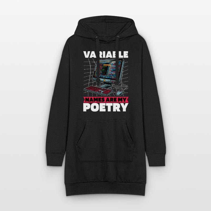 Coder Variable Names Are My Poetry Programmer Hoodie-Kleid