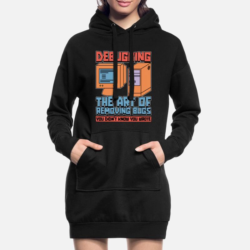 Coder Debugging The Art Of Removing Bugs Developer Hoodie-Kleid