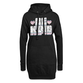 Transgender Trans LGBT Pride - Hoodie-Kleid - Schwarz - Vorne