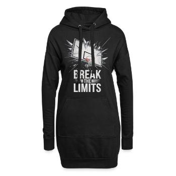 Dunk and Destruction – Brisez les limites - Sweat-shirt à capuche long Femme - noir - Devant