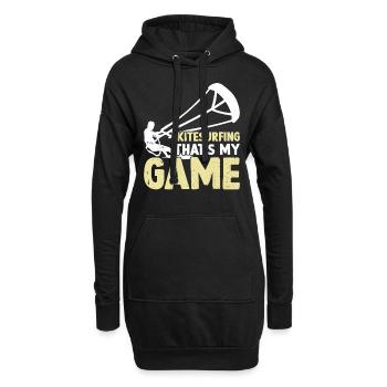 Le kitesurf c’est mon jeu - Kiteboarding - Sweat-shirt à capuche long Femme - noir - Devant