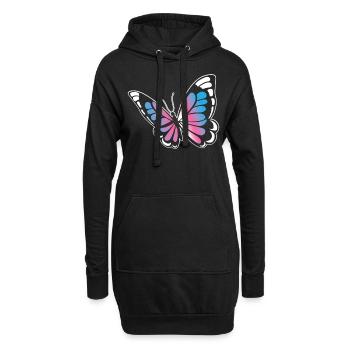 Transgender Trans LGBT Pride - Hoodie-Kleid - Schwarz - Vorne