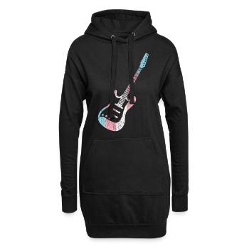Fierté LGBT transgenre - Sweat-shirt à capuche long Femme - noir - Devant