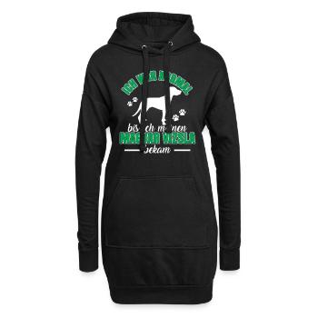 Magyar Vizsla war mal normal Vorstehhund - Hoodie-Kleid - Schwarz - Vorne