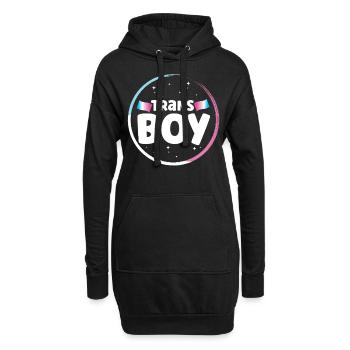 Transgender Trans LGBT Pride - Hoodie-Kleid - Schwarz - Vorne