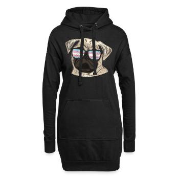 Transgender Trans LGBT Pride - Hoodie-Kleid - Schwarz - Vorne