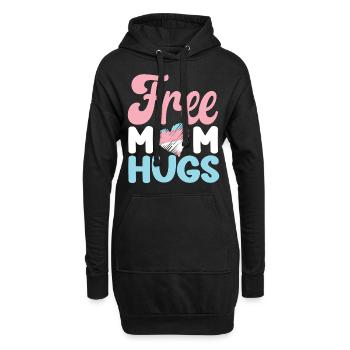 Transgender Trans LGBT Pride - Hoodie-Kleid - Schwarz - Vorne