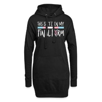Transgender Trans LGBT Pride - Hoodie-Kleid - Schwarz - Vorne
