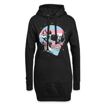 Transgender Trans LGBT Pride - Hoodie-Kleid - Schwarz - Vorne