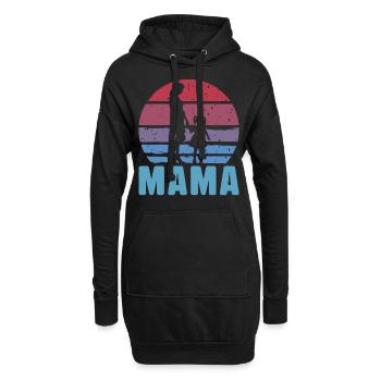 Mamma - Hoodie-Kleid - Schwarz - Vorne