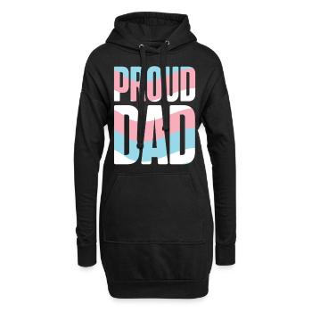 Transgender Trans LGBT Pride - Hoodie-Kleid - Schwarz - Vorne