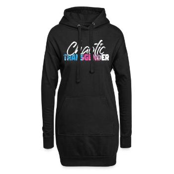 Transgender Trans LGBT Pride - Hoodie-Kleid - Schwarz - Vorne