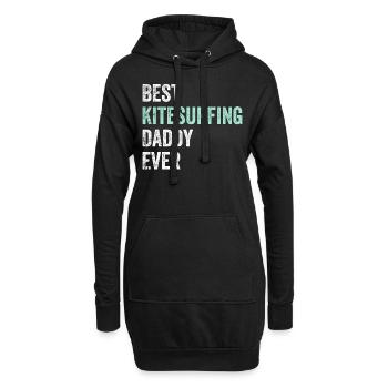 Best Kitesurfing Daddy Ever - Kitesurfer Daddy - Hoodie-Kleid - Schwarz - Vorne