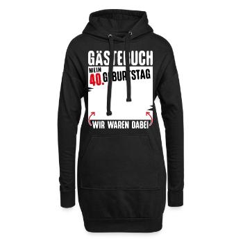 T-Shirt 40 Geburtstag Männer Geschenk 40 Jahre - Hoodie-Kleid - Schwarz - Vorne