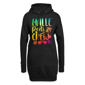 Malle Party Crew - Hoodie-Kleid - Schwarz - Vorne