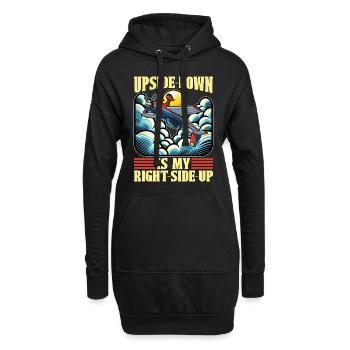 Le pilote de voltige à l’envers est mon pilote RC droit - Sweat-shirt à capuche long Femme - noir - Devant