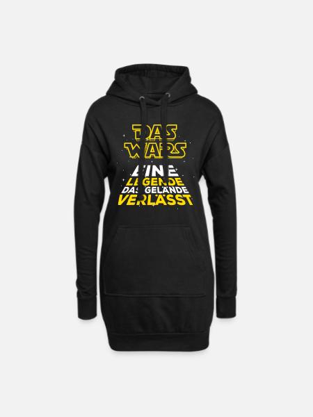 Das Wars - Eine Legende das Gelände verlässt - Hoodie-Kleid - Schwarz