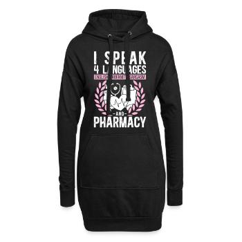 Pharmacy Tech Technician - Hoodie-Kleid - Schwarz - Vorne