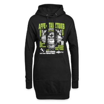 Cassette Cult Shirt : Old School Monkey Party Groove - Sweat-shirt à capuche long Femme - noir - Devant