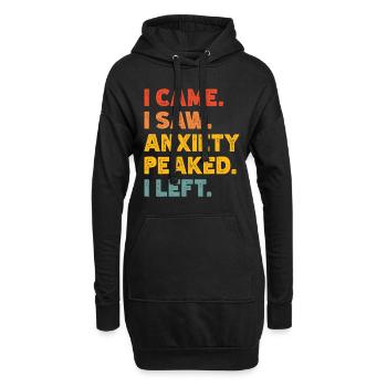 Trouble anxieux Trouble anxieux - Sweat-shirt à capuche long Femme - noir - Devant
