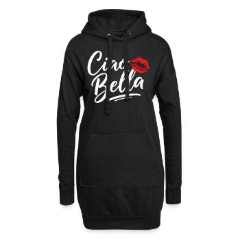 Ciao Bella - Hoodie-Kleid - Schwarz - Vorne