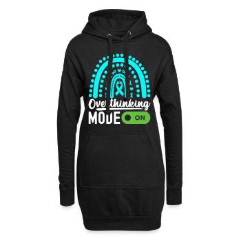 Trouble anxieux Trouble anxieux - Sweat-shirt à capuche long Femme - noir - Devant