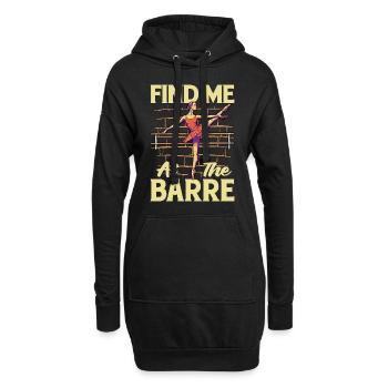 Ballet Find Me At The Barre Classical Music Lover - Hoodie-Kleid - Schwarz - Vorne