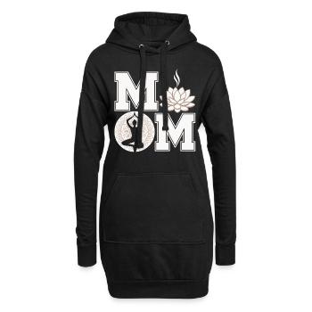 Yoga 12 - Hoodie-Kleid - Schwarz - Vorne
