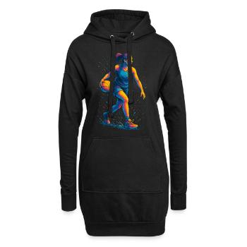 Basket-ball Basketteur Basketteur Basketteur Femme - Sweat-shirt à capuche long Femme - noir - Devant
