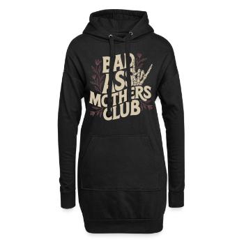 Chemise Badass Mom Club - Sweat-shirt à capuche long Femme - noir - Devant