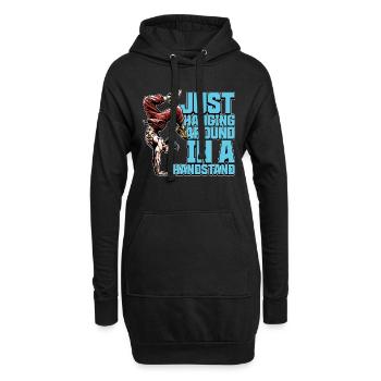 Acro Dance Just Hanging Around Loves Acrobatics - Hoodie-Kleid - Schwarz - Vorne