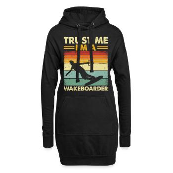Wakeboarder Wakeboard - Croyez-moi, je suis un - Sweat-shirt à capuche long Femme - noir - Devant