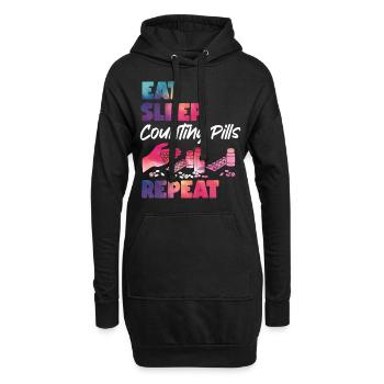 Pharmacy Tech Technician - Hoodie-Kleid - Schwarz - Vorne