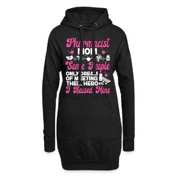 Technicien en pharmacie - Sweat-shirt à capuche long Femme - noir - Devant