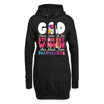 Pharmacy Tech Technician - Hoodie-Kleid - Schwarz - Vorne