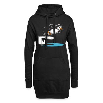 Kunstspringen Turmspringer Sprungbrett - Hoodie-Kleid - Schwarz - Vorne