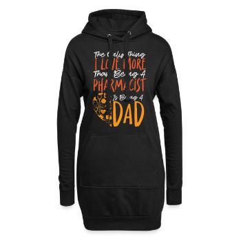 Pharmacy Tech Technician - Hoodie-Kleid - Schwarz - Vorne