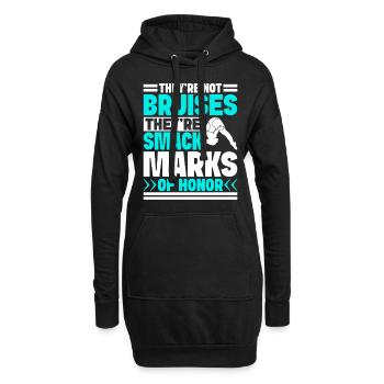Kunstspringen Turmspringer Sprungbrett - Hoodie-Kleid - Schwarz - Vorne